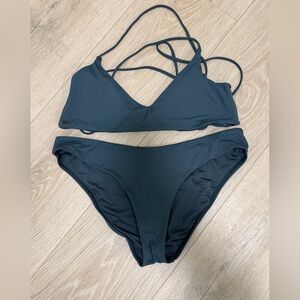 O'Neill Dark Gray Strappy Bikini Set